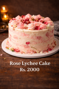 Rose Lychee cake